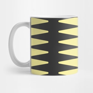 Abstract Black Yellow Mug